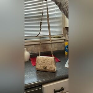 INC International Concepts Beige Patterned Crossbody Bag